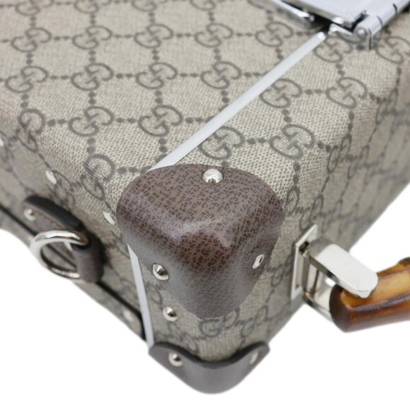 Gucci  Globe Trotter GG Supreme Canvas Shoulder Bag Beige - Picture 8 of 14